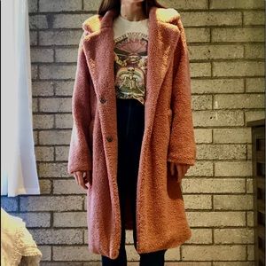 Pink Teddy Coat